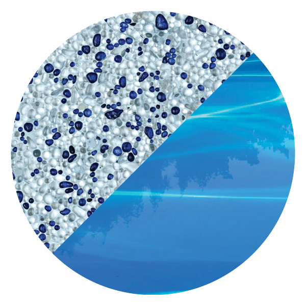 Bali Blue Glassbead pool interior finish