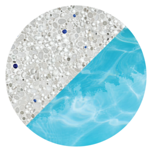 Snow White Glassbead pool interior finish