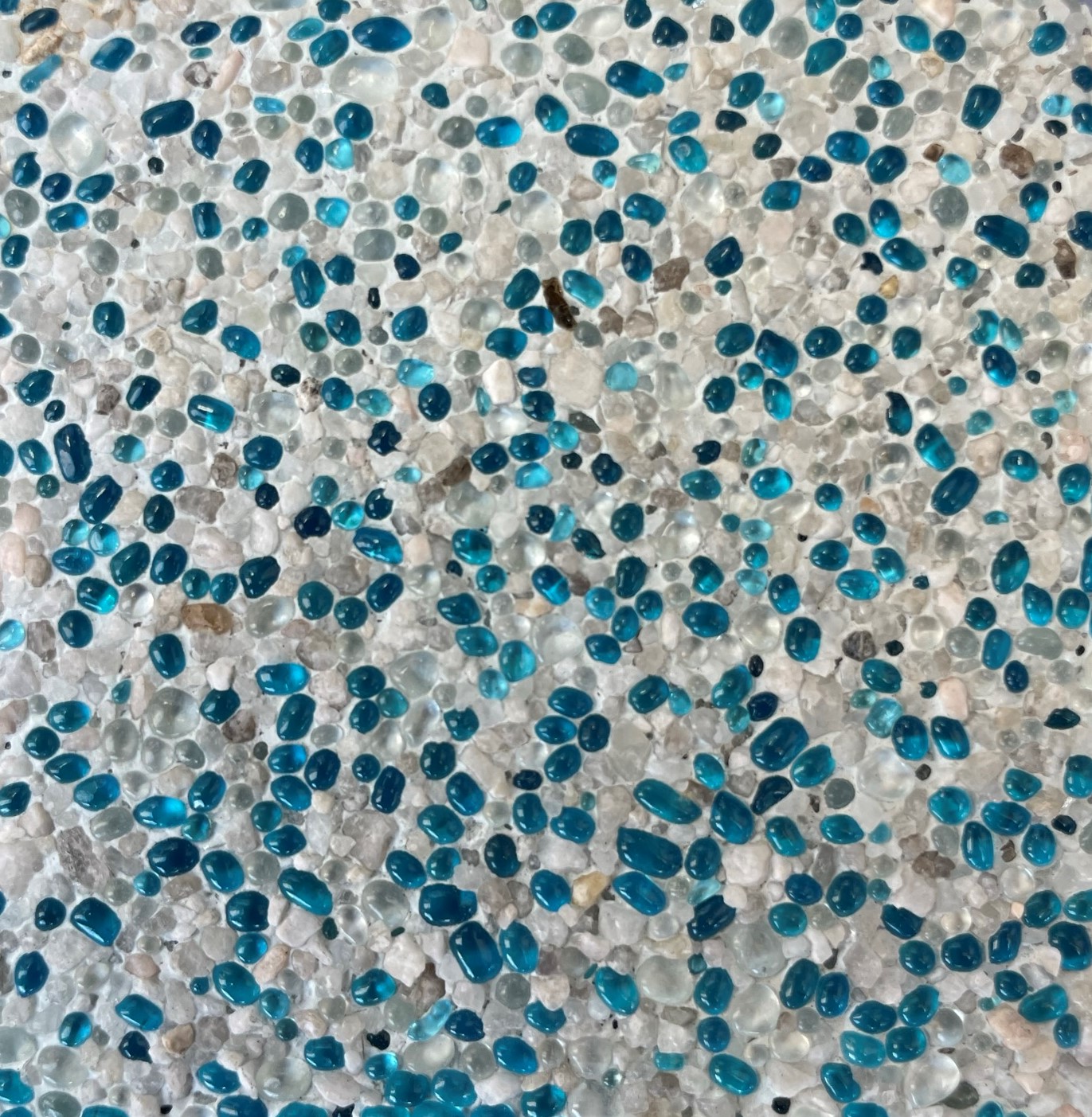 Fiji White pool interior finish